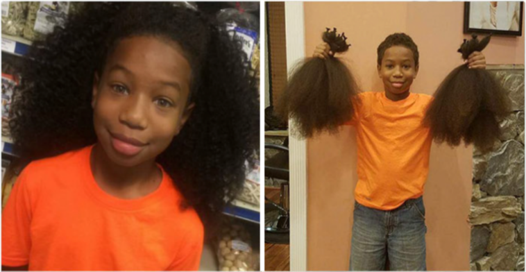 Menino deixou seu cabelo crescer por 2 anos para fazer perucas para crianças com câncer
