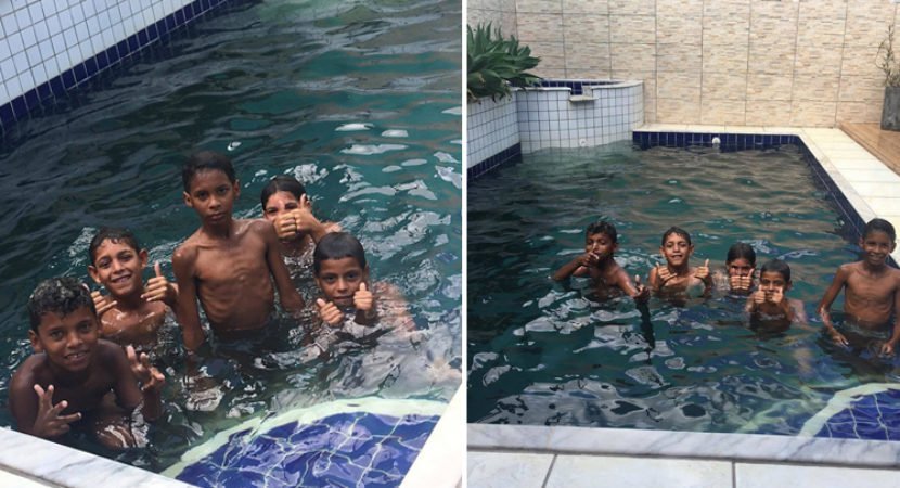 Advogada alagoana é ‘salva’ por crianças que pediram para tomar banho na sua piscina