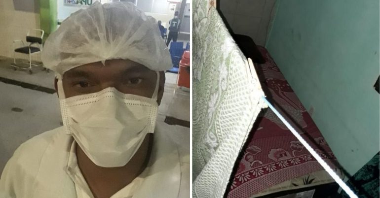 Técnico de enfermagem que dorme no terraço para proteger mãe é hospedado em hotel