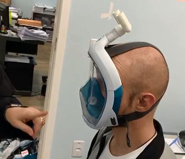 Coronavírus: hospitais do interior de SP testam máscaras de mergulho em pacientes