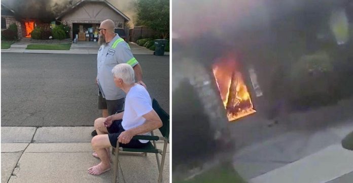 Coletor de lixo salva a vida de casal de idosos preso em casa pegando fogo