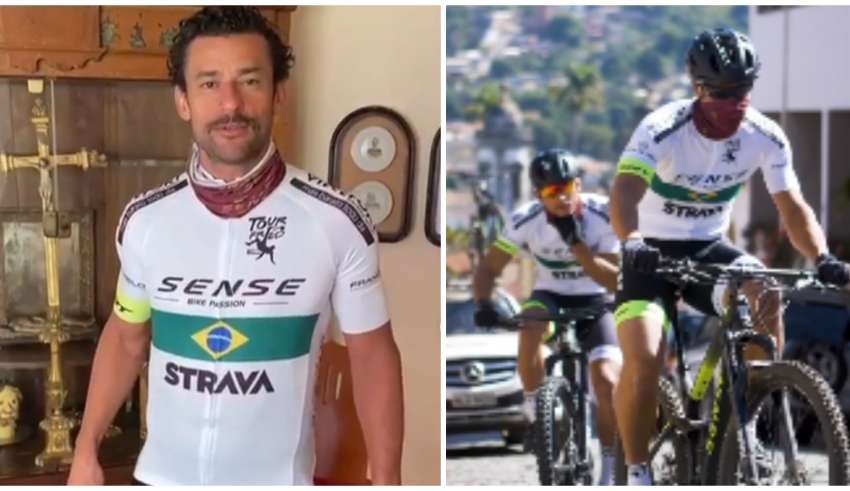 Ex-Cruzeiro, Fred pedala de BH ao Rio para ajudar famílias atingidas pela Covid-19: ‘Fazer a diferença’