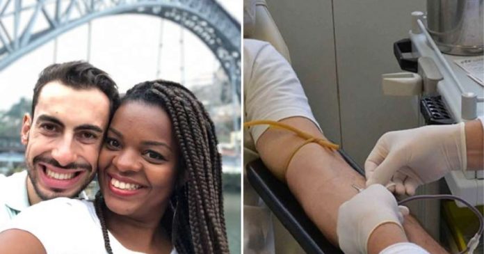 Para celebrar o amor, casal pede doação de sangue como presente de casamento