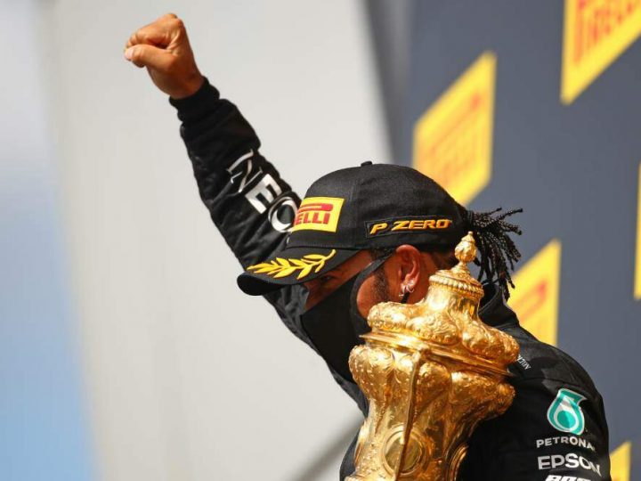 Hamilton leva susto, mas vence GP da Grã-Bretanha com pneu estourado