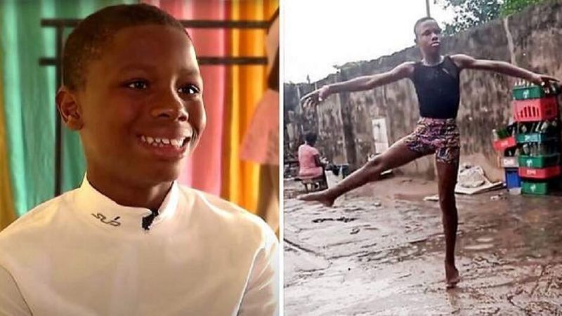 Menino nigeriano que viralizou dançando balé na chuva ganha bolsa em escola dos EUA
