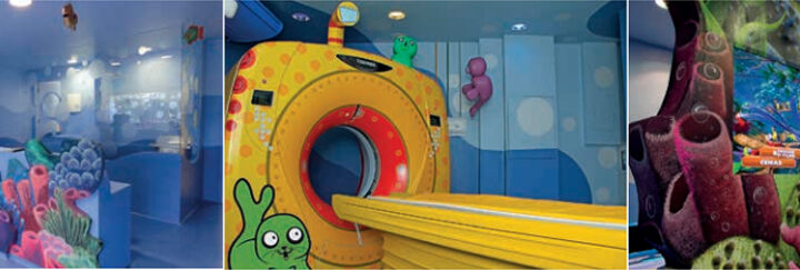Instituto do Câncer transforma salas de exames e quimioterapia em ‘aquários’ para crianças