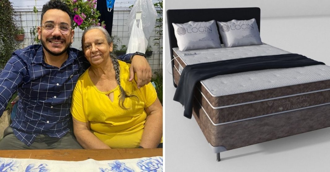 Após ver sofrimento da mãe, brasileiro cria colchão para pessoas com fibromialgia e dor lombar