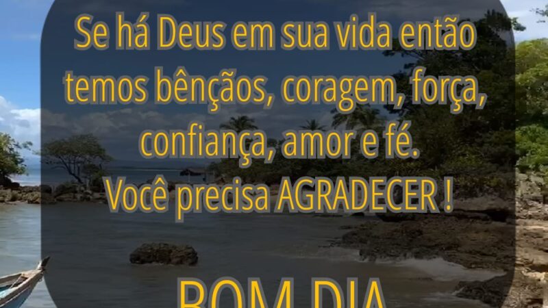 Bom dia!