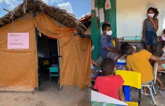 Menina que criou escola em barraco de taipa terá colégio de verdade