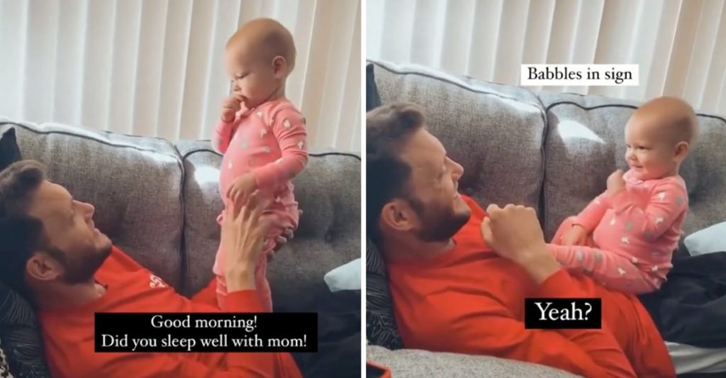 Pura fofura: bebê e pai surdo conseguem se comunicar
