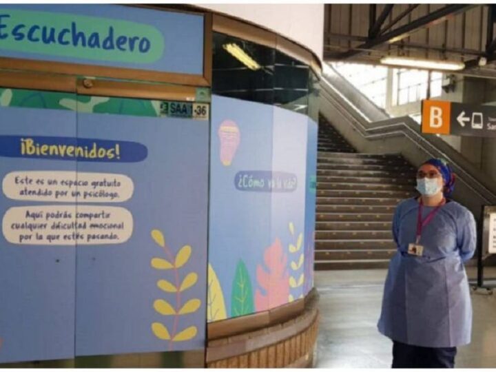 Metrô na Colômbia conta com cabine para oferecer ajuda psicológica gratuita aos trabalhadores