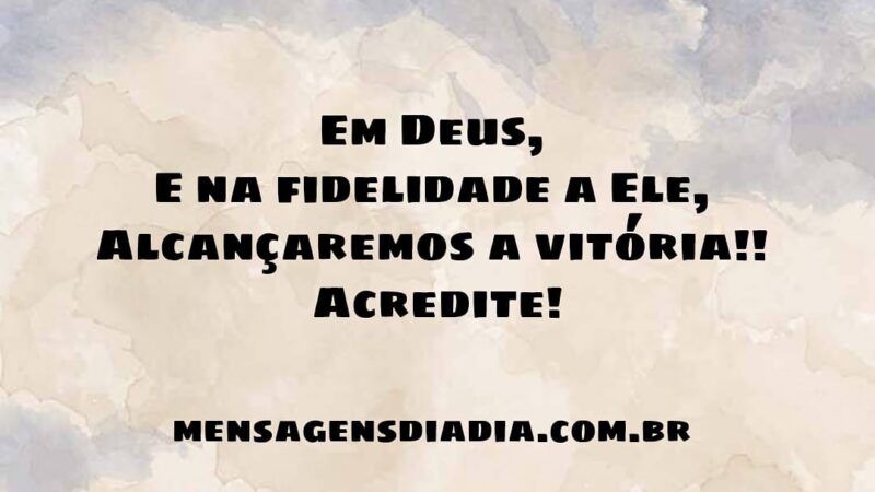 A fidelidade de Deus por nós