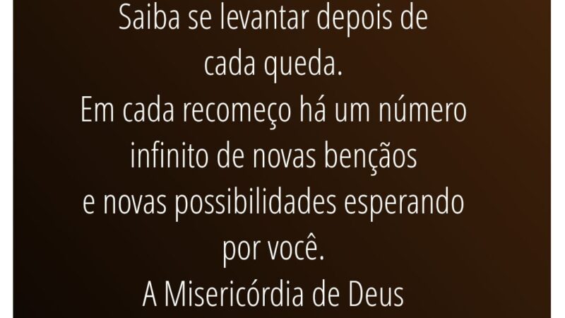 Saiba se levantar depois de cada queda