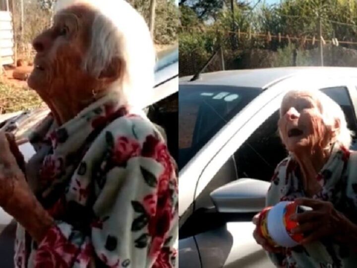 Vovó de 93 anos empina pipa pela primeira vez em anos e sua reação é adorável