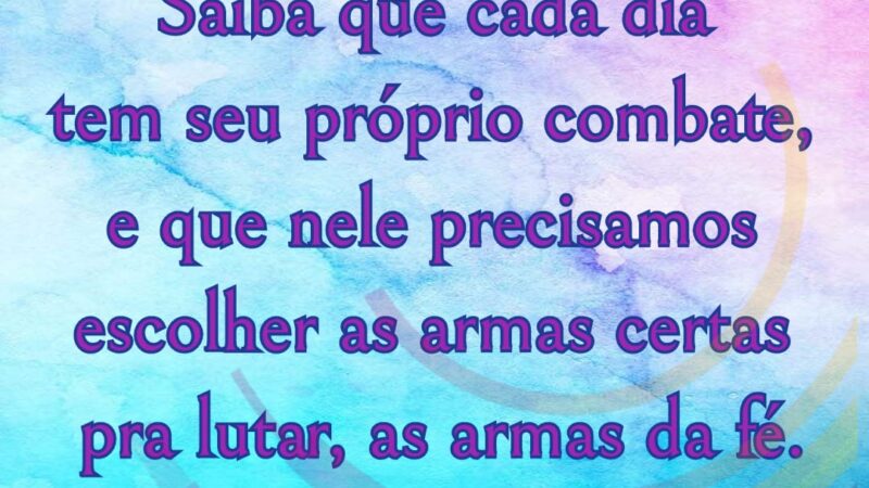 Cada dia tem sua luta
