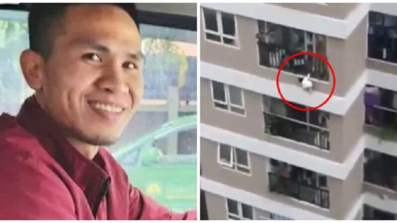 Entregador salva garota que caiu da varanda do décimo segundo andar de prédio