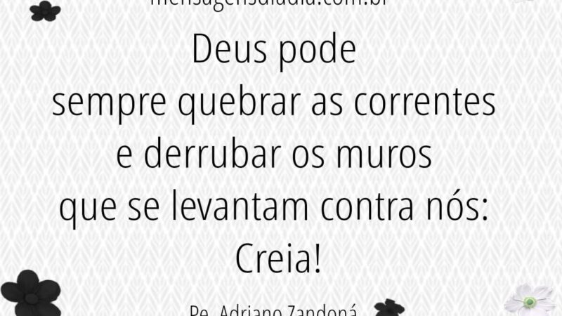 Creia sempre na palavra de Deus