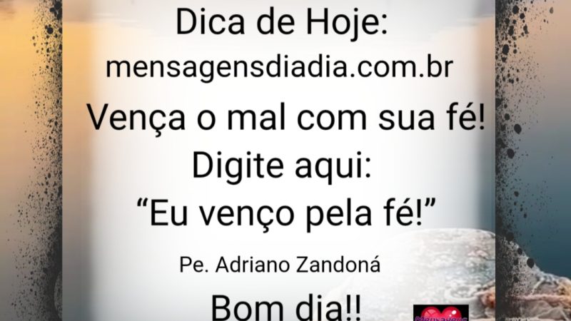 Eu venço pela fé….