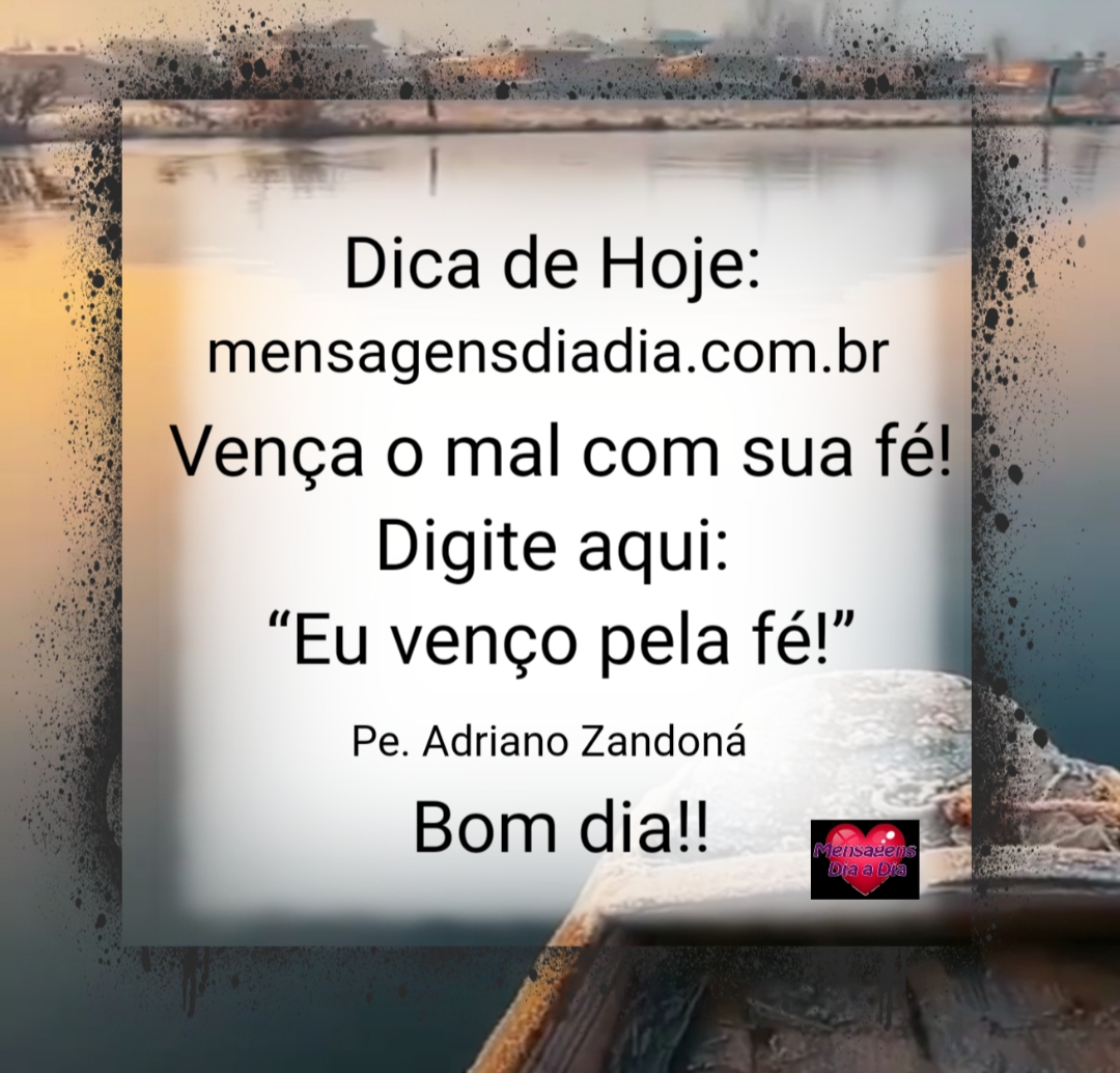 Eu venço pela fé….