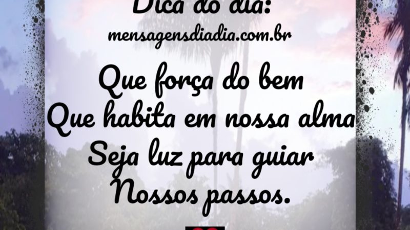 Que nossos passos sejam guiados….