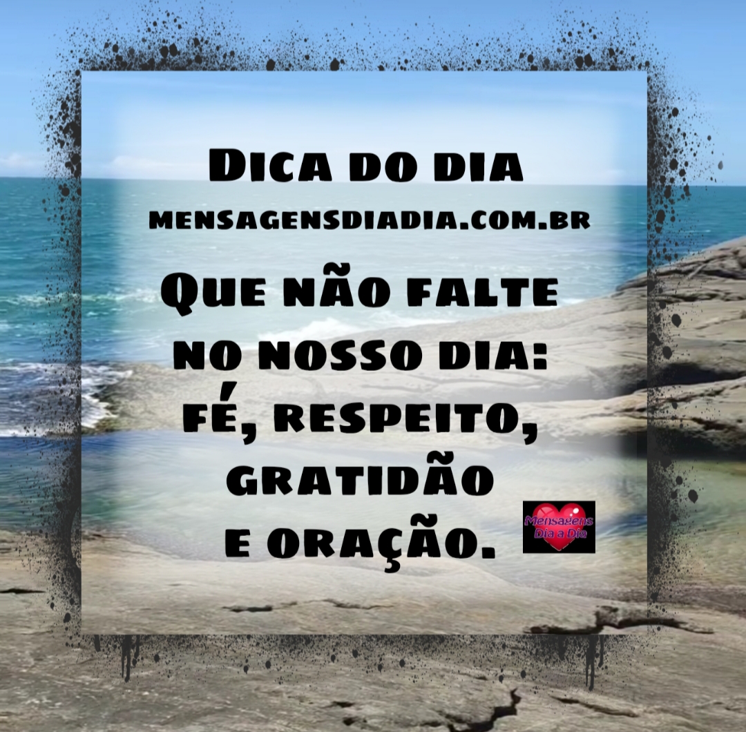 Que não nos falte…