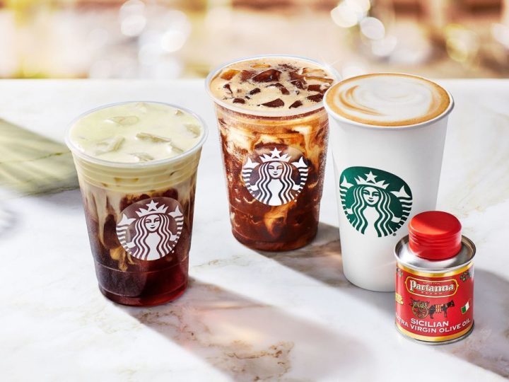 Novas bebidas da Starbucks vêm com uma colherada de azeite extra virgem
