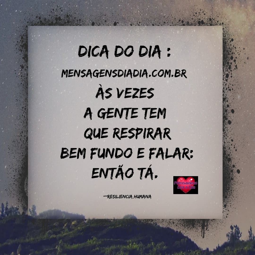 Basta respirar e….