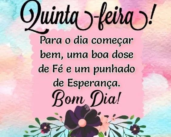 Uma boa dose de fé!