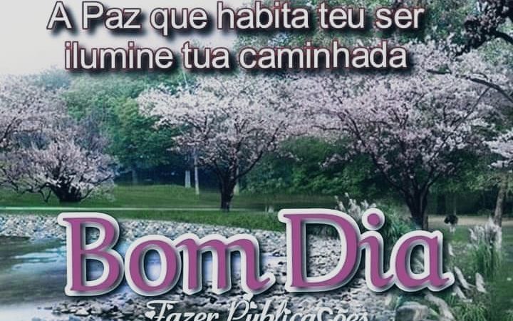 Que você tenha paz em tua caminhada