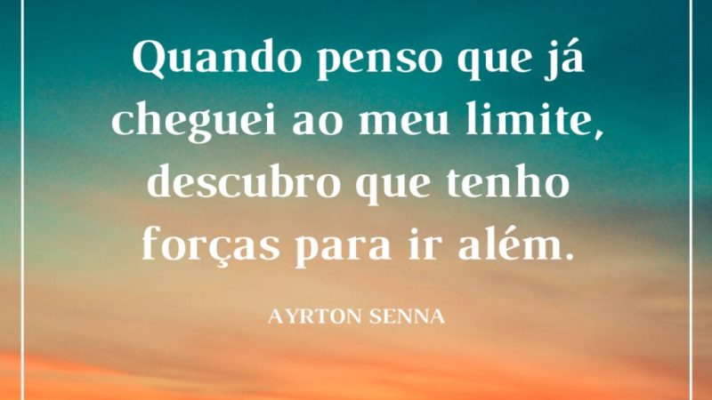 Forças para ir além!