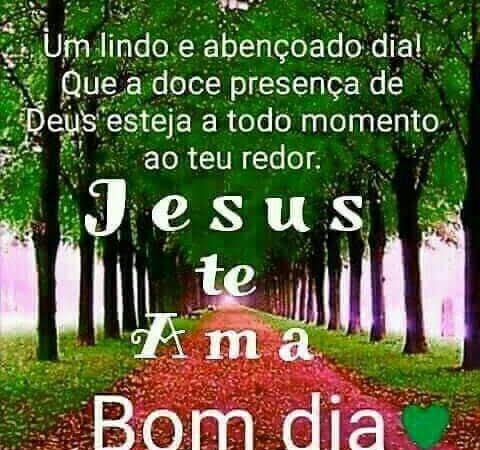 Lindo e abençoado dia!